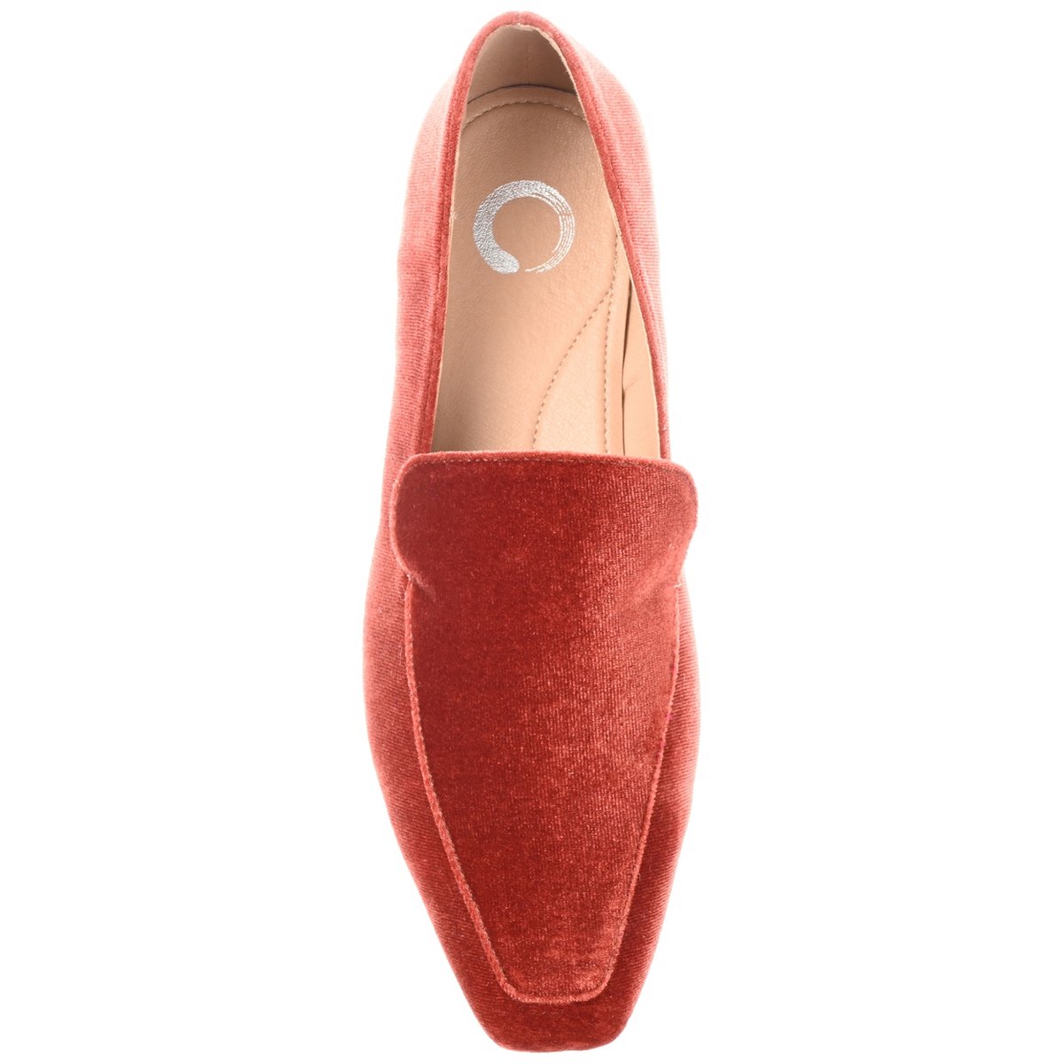 Женские туфли Journee Collection Women's Silas Slip On Square Toe Loafer Flats Rust 10 — фото 4