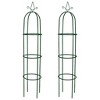Aghana Digitals Dark Green Iron Garden Arch Towers (Set of 2) - Weatherproof, Climbing Plant - 2 of 4