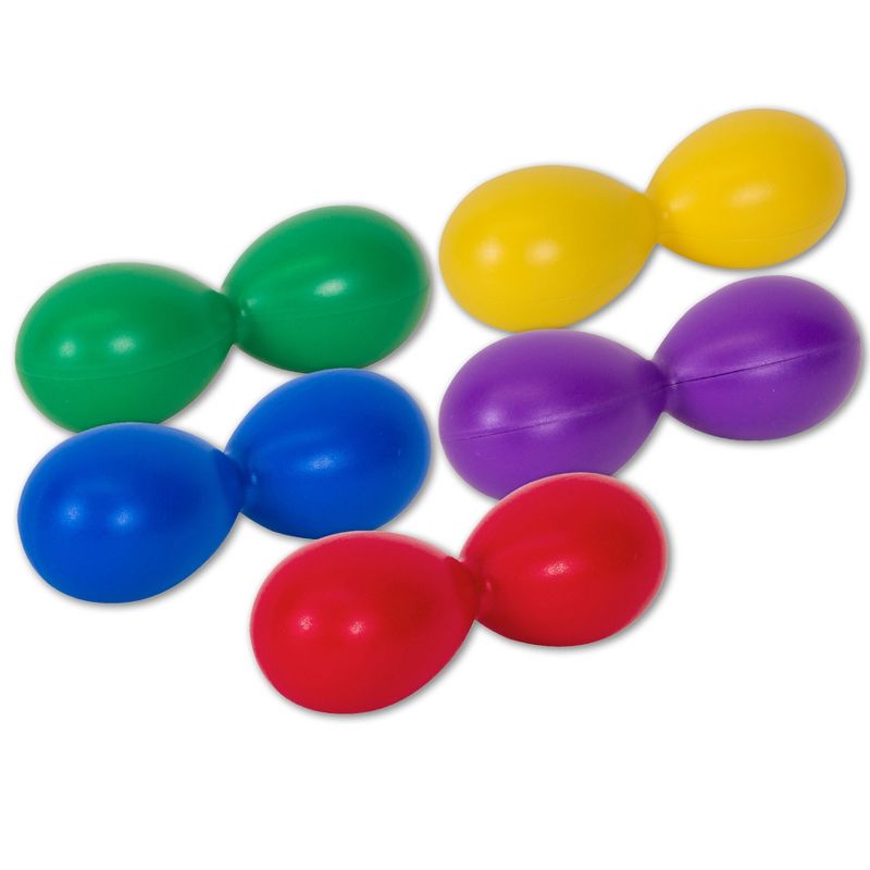 Westco Educational Products Double Egg Shakers, Set of 5, 1 of 8
