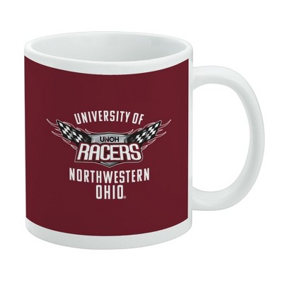 University of Northwestern Ohio Racers Logo Ceramic Coffee Mug Novelty Gift Mugs for Coffee Tea and Hot Drinks 11oz White