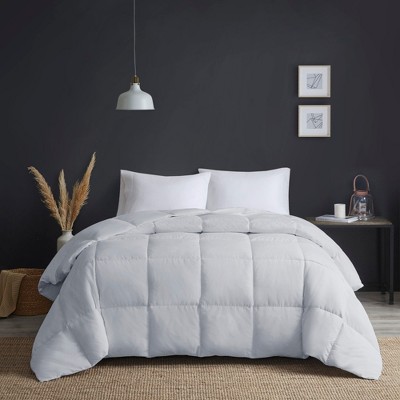 Down Comforter Heavy Warmth Oversized Box Quilted for Winter Down-Proof Microfiber with Goose Feather & Down Fill