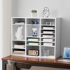 VEVOR Literature Organizer, 24 Compartments Office Mailbox with Adjustable Shelves, Wooden Mailbox Sorter Medium Density Fiberboard, White - 2 of 4