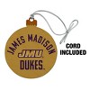 James Madison University Dukes Wood Christmas Tree Holiday Ornament - 2 of 4