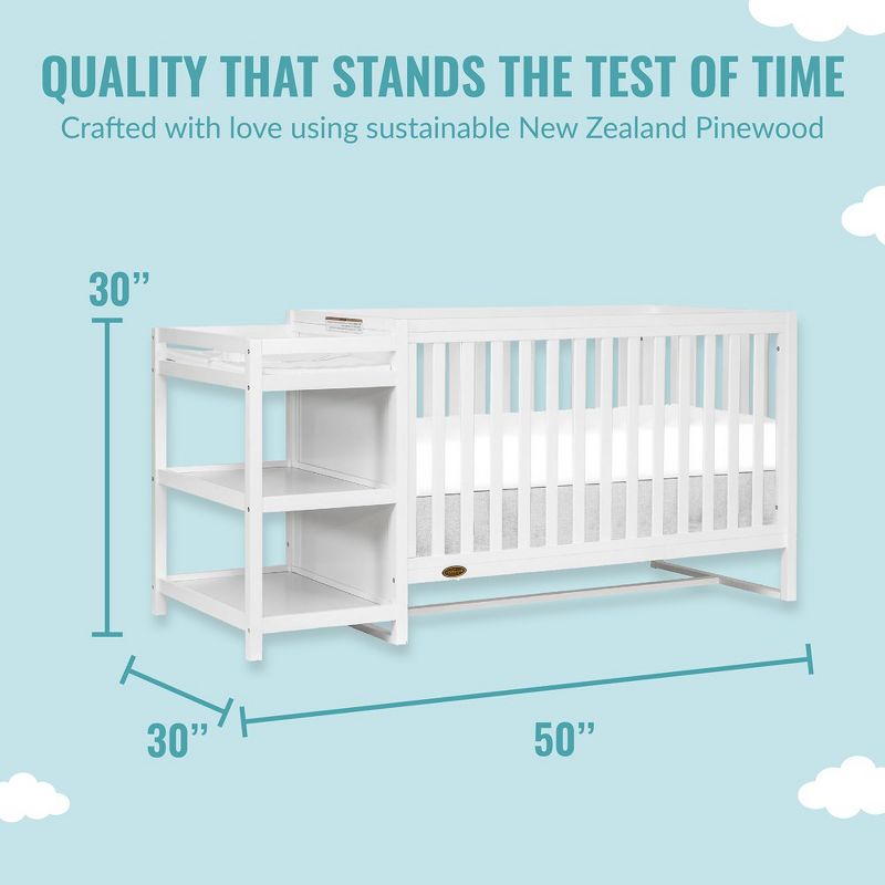 Dream On Me Milo 5-In-1 Convertible Crib and Changing Table, 5 of 9