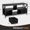 Homhougo TV Stand for TVs up to 50" Black - 2 of 4