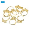 Unique Bargains DIY Crafts Earrings Necklace Bracelet Making Alloy Open Back Sakura Bezel Pendants 10 Pcs - 3 of 4