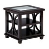 Jofran,Panama Contemporary Wood and Glass End Table - 2 of 3