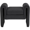 Meridian Furniture,Stylus Boucle Fabric Bench - 3 of 4