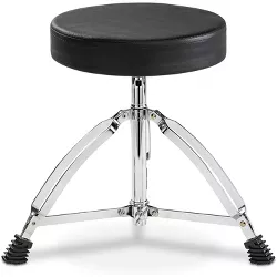 LyxJam Drum And Keyboard Throne Stool Padded Soft Seat Height Adjustable Portable Foldable Drummer Seat For Kids And Adults