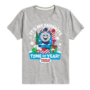 Boys' - Thomas & Friends - Christmas Favorite Time of Year Short Sleeve Graphic T-Shirt - 1 of 4