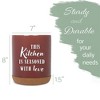 Elanze Designs Seasoned Love Red X-Large Cork Bottom Kitchen Utensil Holder - 2 of 4