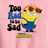 Boys' - Despicable Me Minions - Too Rad To Be Sad Graphic Long Sleeve Fleece Sweatshirt - 2 of 3