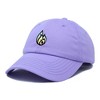Dalix Fire Embroidered Lit Flame Dad Hat Cotton Baseball Cap Adjustable Mens - 4 of 4