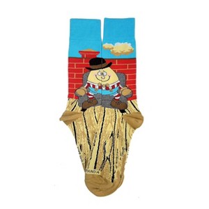 Humpty Dumpty Sits in a Chair Socks (Men's Sizes Adult Large) from the Sock Panda - 1 of 4