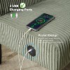 Mini Armless Loveseat Sofa with USB, Velvet Couch for Small Spaces, Bedroom, Dorm, Office, Living Room - 3 of 4