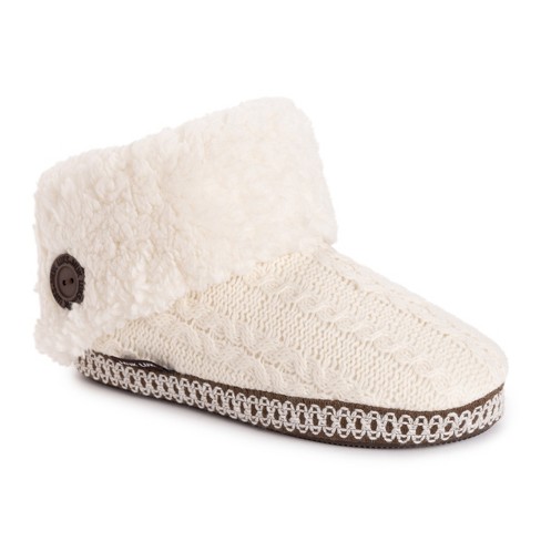 muk luks women's bootie slippers