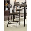 5-Piece Dining Set with Square Table and 4 High Chairs - 4 of 4