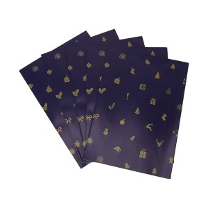 Unique Bargains Gift Wrap Paper Glossy Coated Paper 27.56 x 19.69" 5 Pcs - 1 of 4