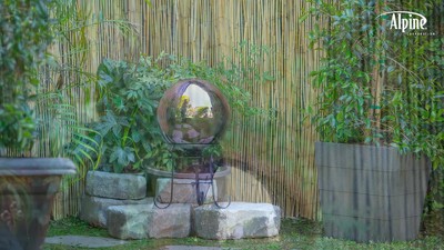 10" Electric Purple Blown Glass Gazing Globe