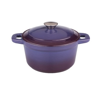 BergHOFF Neo 7 Qt Cast Iron Round Covered Dutch Oven, Purple
