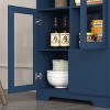 Kumasinova Versatile Buffet Cabinet with Drawers,Kitchen Storage Cabinet with Glass Doors,Dining Room Cabinet with Open Storage Space for Living Room - 4 of 4