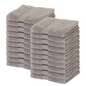 Splash Zero Twist 100% Ring Spun Cotton Face Washcloth Set – Reversible, 550 GSM, Soft, Lightweight, Highly Absorbent Towels for Bathroom - 1 of 4