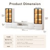 ATJafurn White Media Console for TVs up to 85'' - 4 of 4