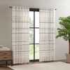 VYNXARIA 50x84" Cotton Printed Curtain Panel with Chenille Detail and Lining in Multicolor(Only 1 Pc Panel) - 3 of 4