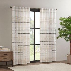 Wikineon Cotton Printed Curtain Panel with tassel trim and Lining(Only 1 Pc Panel) - 1 of 4