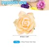 Unique Bargains Fabric Rose Boho Hair Clips Fabric Flower Brooch Pins for Wedding Party Dance 1 Pc - 2 of 4
