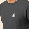 Dalix Ghost Embroidered Crewneck Long Sleeve Sweatshirt Fleece Men - 4 of 4