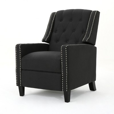 Black studded online chair