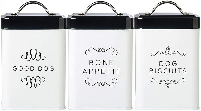 Amici Pet treats Baked Goods Metal Food Canister - Airtight With Lid,  64oz Capacity, Perfect For Storing Pet Food And Treats : Target