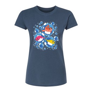 Women's - Pokémon - Tatsugiri Bubbles Fitted Graphic T-Shirt - 1 of 2