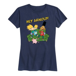 Women's - Hey Arnold! - Arnold, Gerald, and Abner Short Sleeve Graphic T-Shirt - 1 of 4