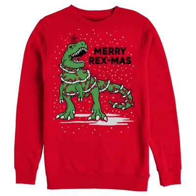 Men's Lost Gods Merry Rex-mas Sweatshirt : Target