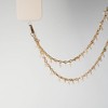 Hello Lux Metal Chain with Faux Pearls Phone Crossbody Strap - Gold - 3 of 4