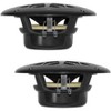 Waterproof Marine Speakers for Outdoor Use with Dual Cone Design, 120W Power, Black, 2-Pack - 3 of 3