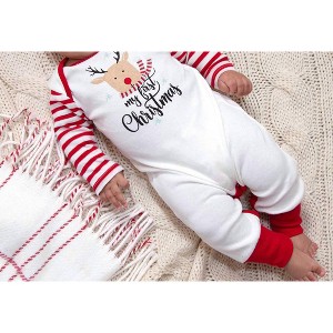 Baby Girls My First Christmas Reindeer Romper - Tesa Babe - 1 of 2
