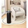 Luxor Drink Table Multicolor 24.4"H – Marble Round Tabletop With Powder-Coated Steel Frame By Zuo Modern - 3 of 4
