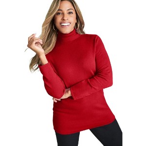 Jessica London Carefree Cashmere Turtleneck - 1 of 4