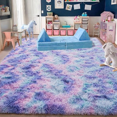 Soft Fluffy Shag Rug for Living Room or Bedroom, Plush Non-Slip Carpet for Home or Dorm Decor