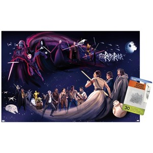 Trends International Star Wars: Saga Mural By Zi Xu Unframed Wall Poster Prints - 1 of 4