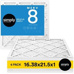 Simply Air Filter, MERV 8, 6 Pack, Furnace Air Filter for HVAC - 1 of 4