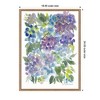 Kate & Laurel All Things Decor 18"x24" Sylvie Watercolor Purple Hydra Floral Framed Canvas by Patricia Shaw Beaded Natural - 2 of 4