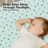 KeaBabies Mini Crib Sheets for Baby Girls, Boys, 2-Pack Soothe Pack and Play Sheets Fitted, Organic Pack N Play Mattress Sheet - 4 of 4