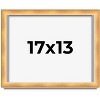 PosterPalooza | Minimalist Shadow Box Brown Picture Frame - UV Acrylic, Backing Board, Hanging Hardware - 2 of 4