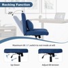 Okak Modern Adjustable Armless Home Office Desk Chair with Criss Cross  Legs,Velvet/Linen Swivel Task Chair for Office,Study,Studio - 4 of 4