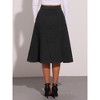 INSPIRE CHIC Womens' Stretchy High Waist Buttons Front Flowy Midi A-Line Skirts with Pocket - 4 of 4