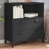 vidaXL Bookcase Standing Storage Bookshelf Display Rack Office Solid Wood Pine, 31.5"x15.7"x35.4" - 2 of 4